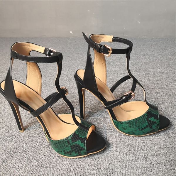 handmade ladies stiletto high heeled sandals buckle ankle starp open-toe patchwork large size 35-47 evening party prom fashion summer shoes, Black
handmade ladies stiletto high heeled sandals buckle ankle starp open-toe patchwork large size 35-47 evening party prom fashion summer shoes, Black