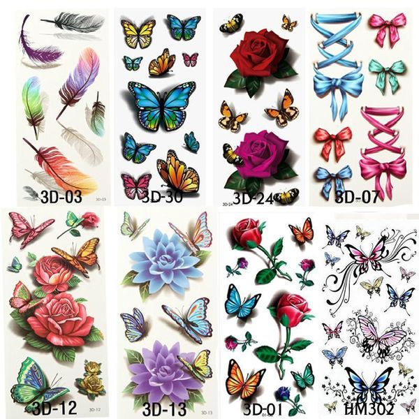 styles temporary tattoos for man woman waterproof stickers metallic makeup 3d bowknot flower flash body art1
styles temporary tattoos for man woman waterproof stickers metallic makeup 3d bowknot flower flash body art1