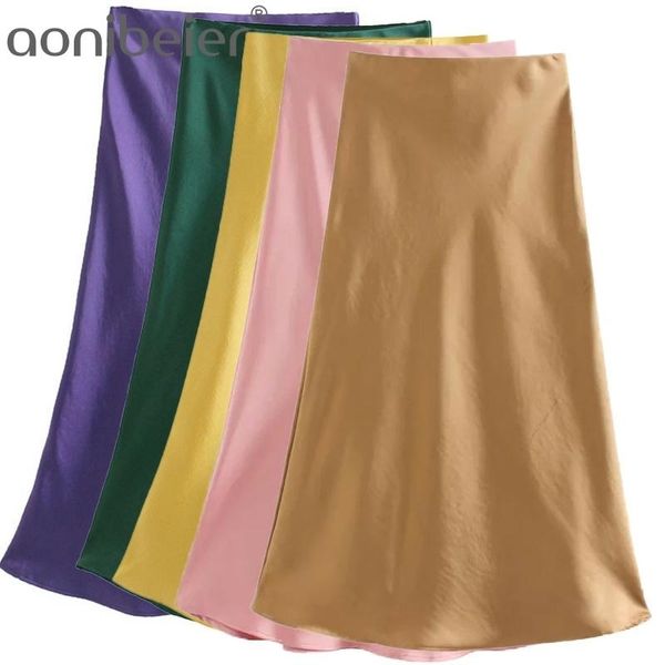 elegant smooth satin midi long skirt summer fashion a-line swing high waist women casual mid-calf skirts female pink 210604, Black
elegant smooth satin midi long skirt summer fashion a-line swing high waist women casual mid-calf skirts female pink 210604, Black