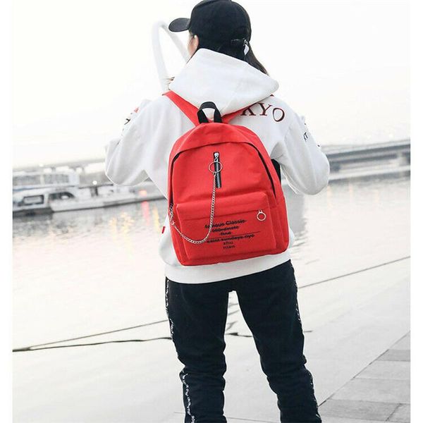 trendy women alphabet print backpack school bag canvas casual chain trend double shoulder one pieces bags
trendy women alphabet print backpack school bag canvas casual chain trend double shoulder one pieces bags