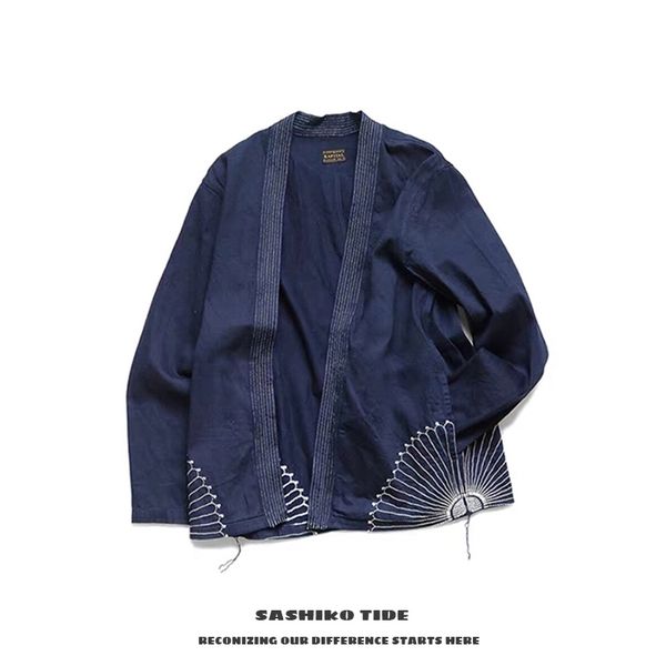 20ss kapital hirata hohong pure cotton hefeng embroidery denim shirt daopao jacket, White;black
20ss kapital hirata hohong pure cotton hefeng embroidery denim shirt daopao jacket, White;black