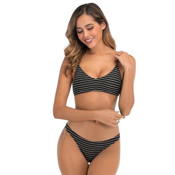 women's stripe back spaghetti strap halter two piece strappy bikini swimsuit one-piece suits
women's stripe back spaghetti strap halter two piece strappy bikini swimsuit one-piece suits