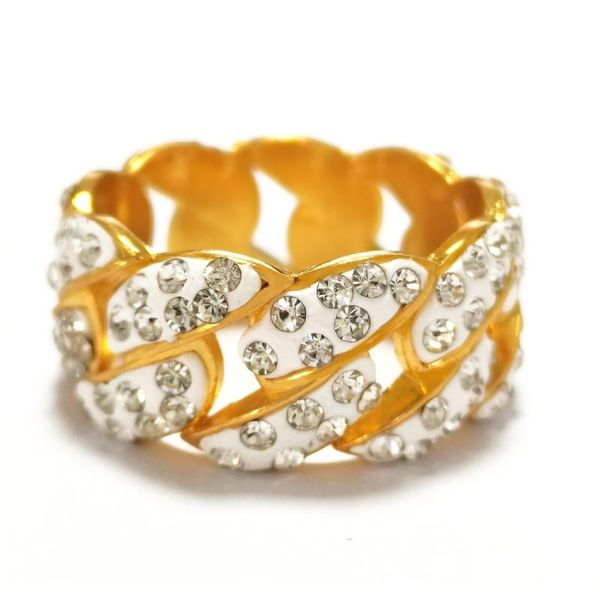 wedding rings luxury male female gold bling hip hop punk zircon ring cuban link chain exaggerated street artist for women men, Slivery;golden
wedding rings luxury male female gold bling hip hop punk zircon ring cuban link chain exaggerated street artist for women men, Slivery;golden