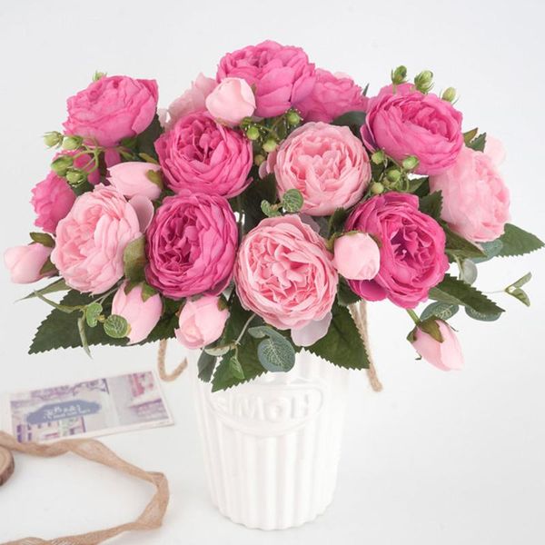 30cm rose pink silk peony artificial flowers bouquet 5 big head and 4 bud fake for home wedding decoration indoor decorative & wreaths
30cm rose pink silk peony artificial flowers bouquet 5 big head and 4 bud fake for home wedding decoration indoor decorative & wreaths