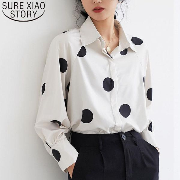 women's blouses & shirts blusas mujer de moda 2021 ladies long sleeve button solid white v-neck lantern polka dot women 5267 50
women's blouses & shirts blusas mujer de moda 2021 ladies long sleeve button solid white v-neck lantern polka dot women 5267 50