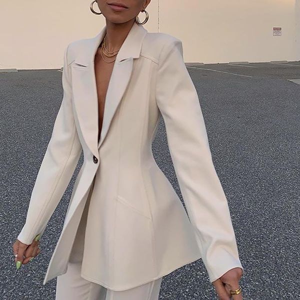 spring and autumn women solid fashion waist-tight suit one button lapel blazer jacket office lady women's suits & blazers, White;black
spring and autumn women solid fashion waist-tight suit one button lapel blazer jacket office lady women's suits & blazers, White;black