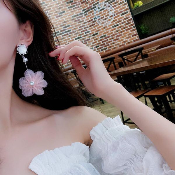 tenande fresh style long statement opal flowers crystal drop earrings simulated pearl dangle for women brincos & chandelier, Silver
tenande fresh style long statement opal flowers crystal drop earrings simulated pearl dangle for women brincos & chandelier, Silver
