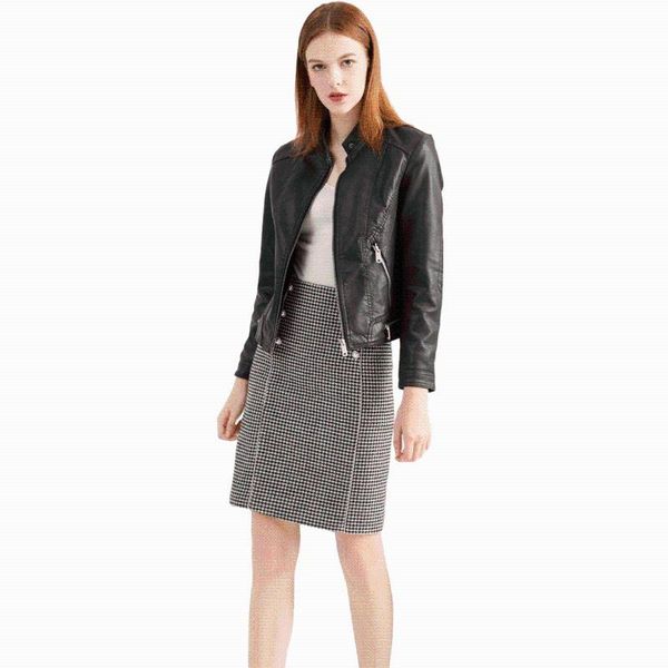 women's leather & faux pu slim jackets women autumn casual stand collar zipper pocket plush soft outwear biker black coat
women's leather & faux pu slim jackets women autumn casual stand collar zipper pocket plush soft outwear biker black coat