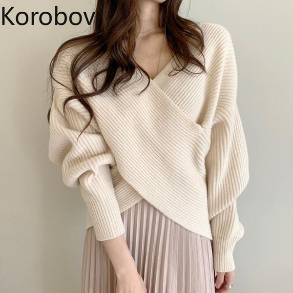 women's sweaters korobov chic long sleeve v neck vintage korean knitted autumn winter jumper femme elegant short sueter mujer, White;black
women's sweaters korobov chic long sleeve v neck vintage korean knitted autumn winter jumper femme elegant short sueter mujer, White;black