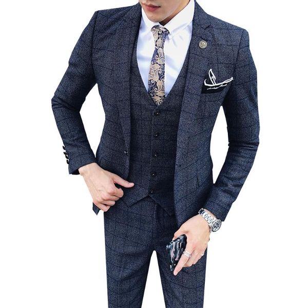jacket vest pants boutique fashion plaid groom wedding dress suit three piece men casual business set coat trousers waistcoat men's sui, White;black
jacket vest pants boutique fashion plaid groom wedding dress suit three piece men casual business set coat trousers waistcoat men's sui, White;black