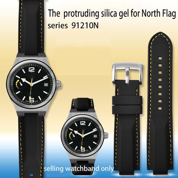 watch bands 24 * 12mm raised silica gel for north flag extreme series m91210n men's sports chain accessories, Black;brown
watch bands 24 * 12mm raised silica gel for north flag extreme series m91210n men's sports chain accessories, Black;brown