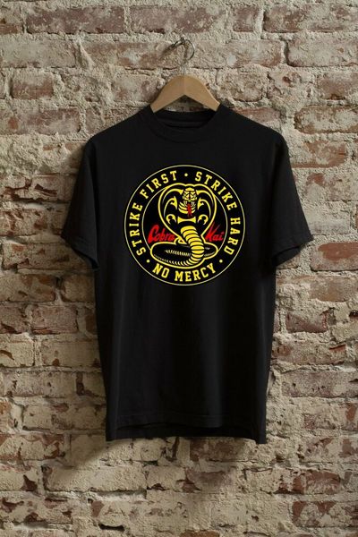 cobra kai adults t-shirt for men women, White;black