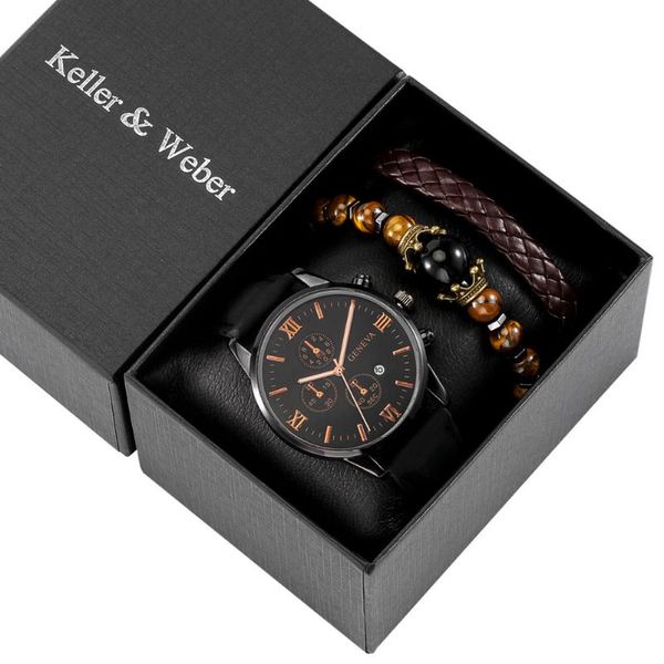 wristwatches watch gift set cool black dial quartz retro bead chakras leather bracelet student clock for boyfriend husband dad, Slivery;brown
wristwatches watch gift set cool black dial quartz retro bead chakras leather bracelet student clock for boyfriend husband dad, Slivery;brown