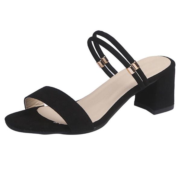 vogue fashion women sandals pure color summer square high-heeled shoes british wind heel princess may 31, Black
vogue fashion women sandals pure color summer square high-heeled shoes british wind heel princess may 31, Black
