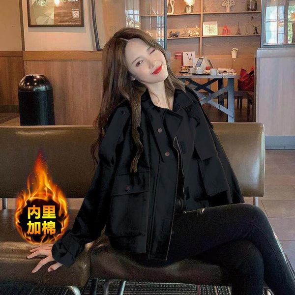 women's jackets cotton thickened tooling short coat women 's autumn and winter korean loose street casual windbreaker retro flavor, Black;brown
women's jackets cotton thickened tooling short coat women 's autumn and winter korean loose street casual windbreaker retro flavor, Black;brown