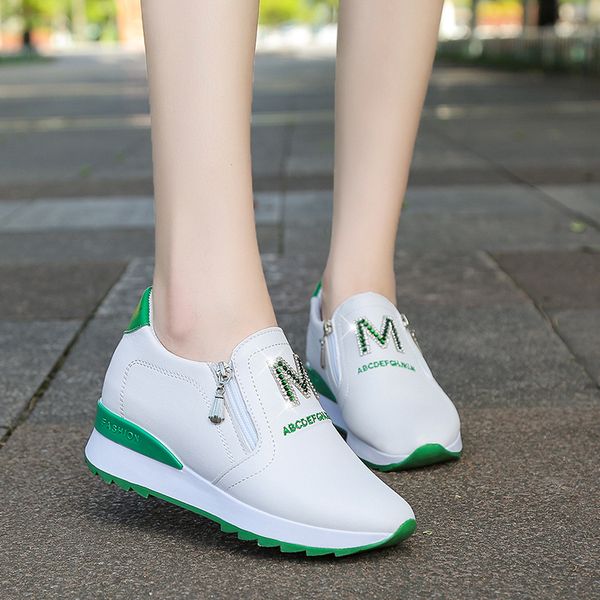 Platform Wedges Womens Sneakers Spring High Quality Rhinestone Mesh Breathable Increase Casual ShoesWomens Vulcanized Shoes, White
Platform Wedges Womens Sneakers Spring High Quality Rhinestone Mesh Breathable Increase Casual ShoesWomens Vulcanized Shoes, White