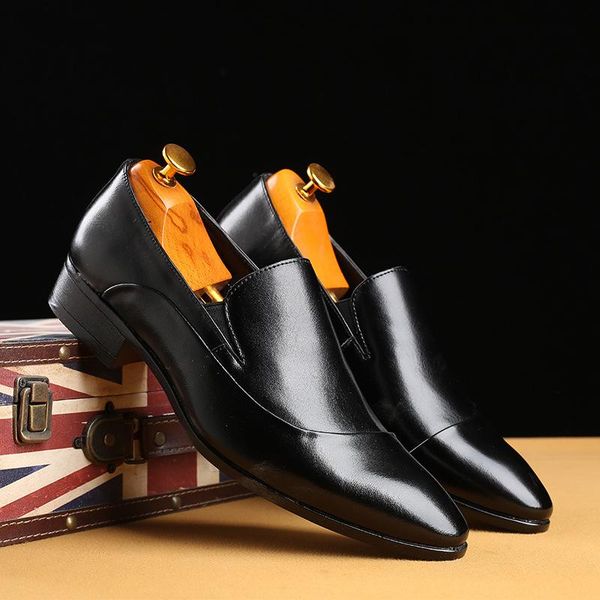 autumn style mens loafers for wedding party dance black brown genuine leather slip on men's dress shoes casual business
autumn style mens loafers for wedding party dance black brown genuine leather slip on men's dress shoes casual business