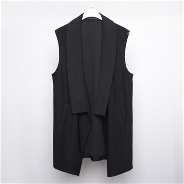 men's vests cardigan spring summer pure color british wind lapel medium long fashion vest hairdresser trend, Black;white
men's vests cardigan spring summer pure color british wind lapel medium long fashion vest hairdresser trend, Black;white