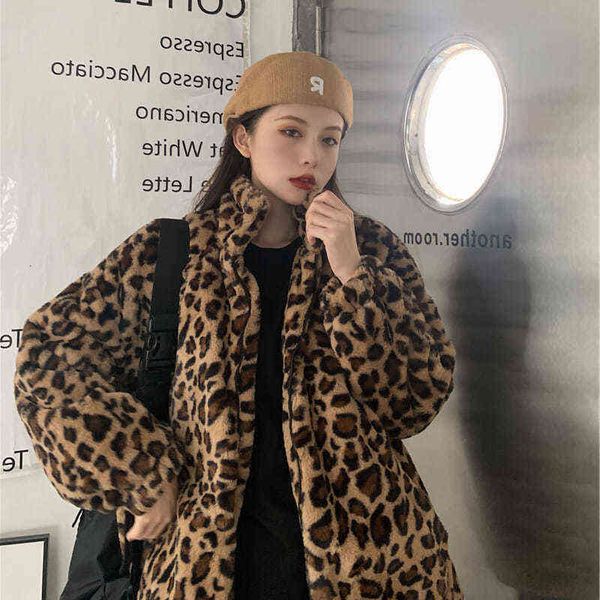 women's fur & faux autumn new retro loose cashmere cardigan leopard lamb thicken jacket streetwear female chic teddy coat z3v, Black
women's fur & faux autumn new retro loose cashmere cardigan leopard lamb thicken jacket streetwear female chic teddy coat z3v, Black