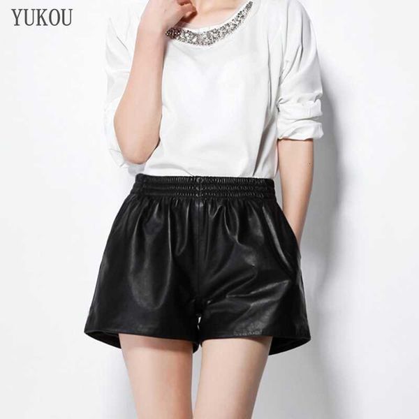 women's shorts shorts women natural sheepskin genuine leather fashion female short design a real slim hip elastic waistband q9bm, White;black
women's shorts shorts women natural sheepskin genuine leather fashion female short design a real slim hip elastic waistband q9bm, White;black