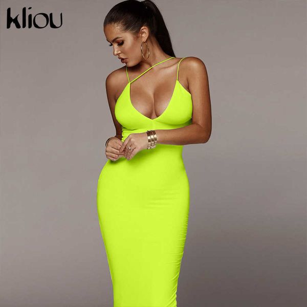 2021kliou sensual women v-neck solid neon color sleeveless skinny long dress female fashion vacation clothes vestidos, Black;gray
2021kliou sensual women v-neck solid neon color sleeveless skinny long dress female fashion vacation clothes vestidos, Black;gray