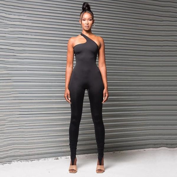 women's jumpsuits & rompers dpsde 2021 fashion women club party style sleeveless one shoulder dew back pure color long pants, Black;white
women's jumpsuits & rompers dpsde 2021 fashion women club party style sleeveless one shoulder dew back pure color long pants, Black;white