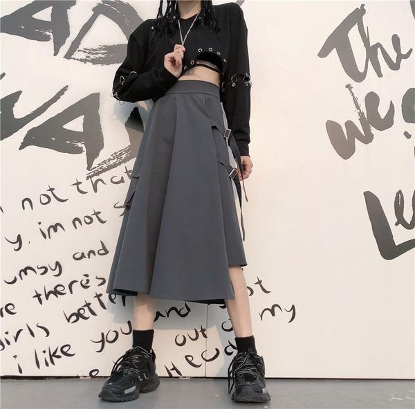 skirts wwenn 2021 spring summer retro high elastic waist black button bandage split joint half-body skirt women fashion tide
skirts wwenn 2021 spring summer retro high elastic waist black button bandage split joint half-body skirt women fashion tide