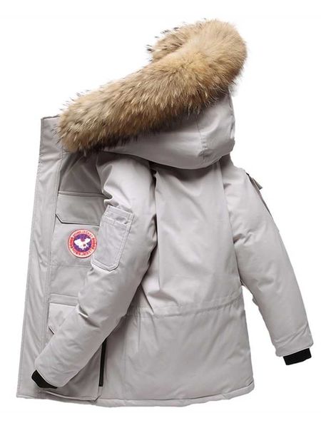 off-season down jacket men's winter new thickened clearance canadian style outdoor work clothes couple trendy goose coat, Black
off-season down jacket men's winter new thickened clearance canadian style outdoor work clothes couple trendy goose coat, Black