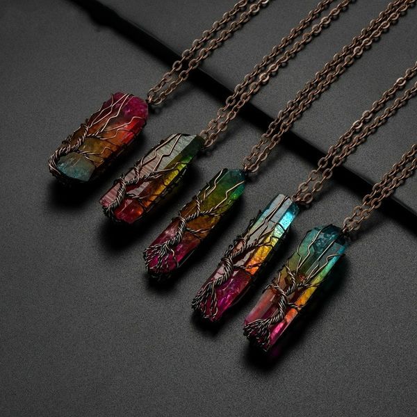 necklaces pendants sedmart 7chakra rainbow natural stone copper wire pendant necklace for women men long chain tree of life statement jewelr, Silver
necklaces pendants sedmart 7chakra rainbow natural stone copper wire pendant necklace for women men long chain tree of life statement jewelr, Silver