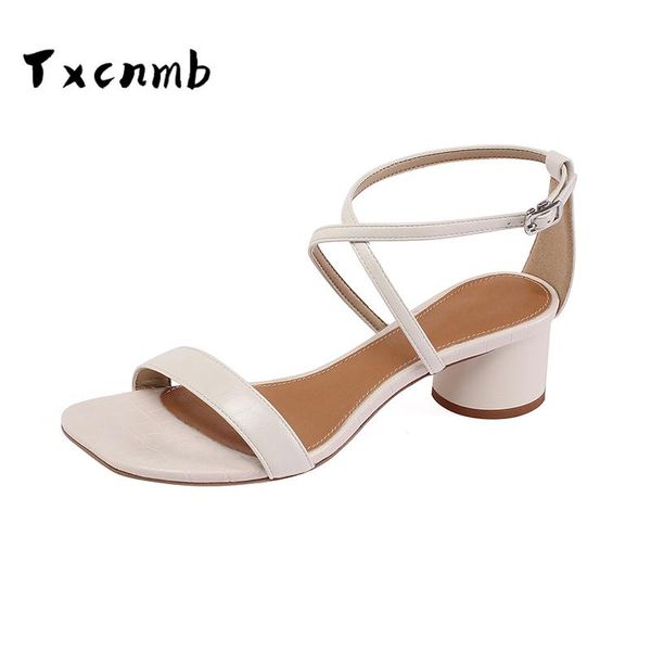 square high heel women sandals genuine leather casual peep toe ladies pumps spring autumn buckle concise shoes, Black
square high heel women sandals genuine leather casual peep toe ladies pumps spring autumn buckle concise shoes, Black