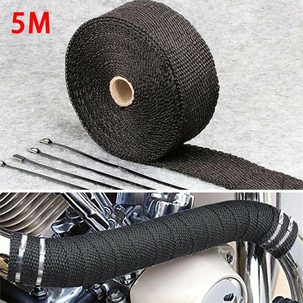 roll fiberglass heat shield car motorcycle exhaust manifold insulation glass fiber thermal wrap tape blacks +4 ties kit pipe
roll fiberglass heat shield car motorcycle exhaust manifold insulation glass fiber thermal wrap tape blacks +4 ties kit pipe