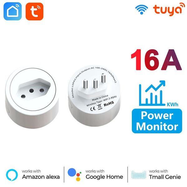 smart power plugs wifi plug 16a brazil socket tuya life app work with alexa google home assistant voice control monitor timing
smart power plugs wifi plug 16a brazil socket tuya life app work with alexa google home assistant voice control monitor timing