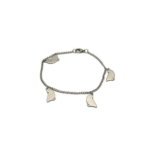 link, chain stainless steel silver bracelets chick creativity feature cute style br0411220, Black
link, chain stainless steel silver bracelets chick creativity feature cute style br0411220, Black