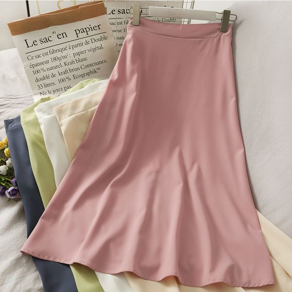 fashion korean solid color casual chiffon skirts female summer high waist knee-length a-line midi long office lady 210420, Black
fashion korean solid color casual chiffon skirts female summer high waist knee-length a-line midi long office lady 210420, Black