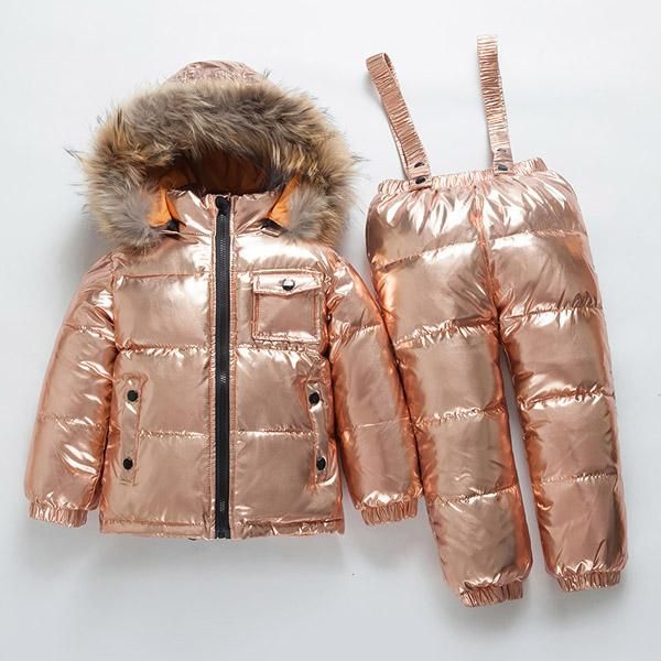 clothing sets russia winter children's boys and girls white duck down ski suit thick -30
clothing sets russia winter children's boys and girls white duck down ski suit thick -30