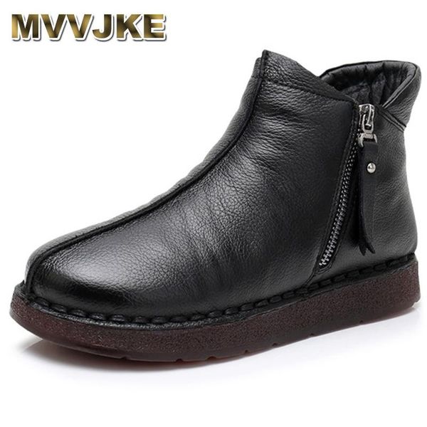 boots mvvjke 2021 women with fur winter warm real leather handmade mar flat shoes genuine for e011, Black
boots mvvjke 2021 women with fur winter warm real leather handmade mar flat shoes genuine for e011, Black