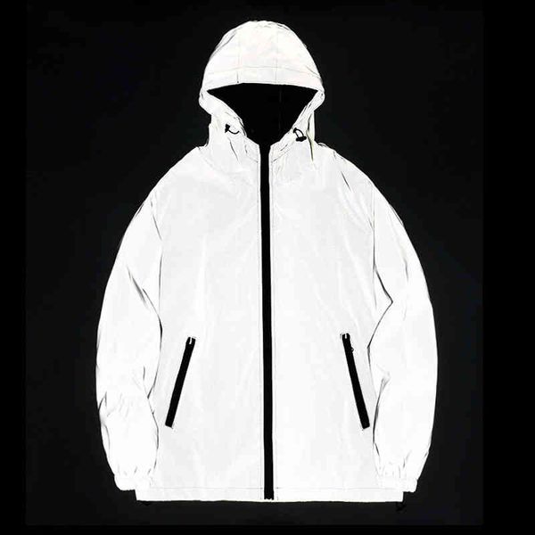 hooded harajuku windbreaker reflective men strewear night flash couple ets plus size, Black
hooded harajuku windbreaker reflective men strewear night flash couple ets plus size, Black