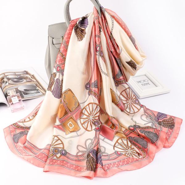 scarves fashion carriage handkerchief lady dustproof beach towel summer sunscreen 180x90cm silk korean print shawls, Blue;gray
scarves fashion carriage handkerchief lady dustproof beach towel summer sunscreen 180x90cm silk korean print shawls, Blue;gray