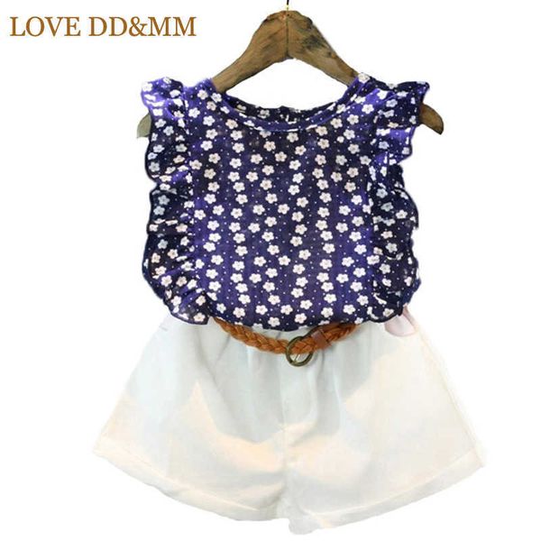 love dd&mm girls clothing sets summer for girls floral chiffon sleeveless t-shirt + shorts suit kids clothes 210715, White
love dd&mm girls clothing sets summer for girls floral chiffon sleeveless t-shirt + shorts suit kids clothes 210715, White
