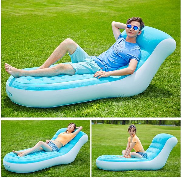 float luxury flocking back inflatable sofa lazy lunch break loungers outdoor portable chair couches 84x170x81cm camp furniture
float luxury flocking back inflatable sofa lazy lunch break loungers outdoor portable chair couches 84x170x81cm camp furniture