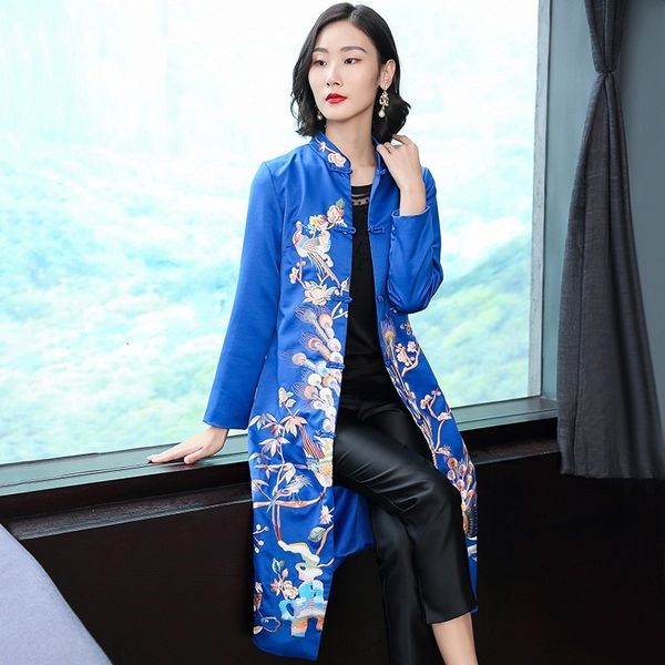 women's wool & blends leather casaco feminino spring autumn long outerwear women exquisite embroidery single breasted coat trench plus, Black
women's wool & blends leather casaco feminino spring autumn long outerwear women exquisite embroidery single breasted coat trench plus, Black