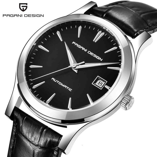 pagani design mechanical clock brand leather business men quartz s waterproof montre homme, Slivery;brown
pagani design mechanical clock brand leather business men quartz s waterproof montre homme, Slivery;brown