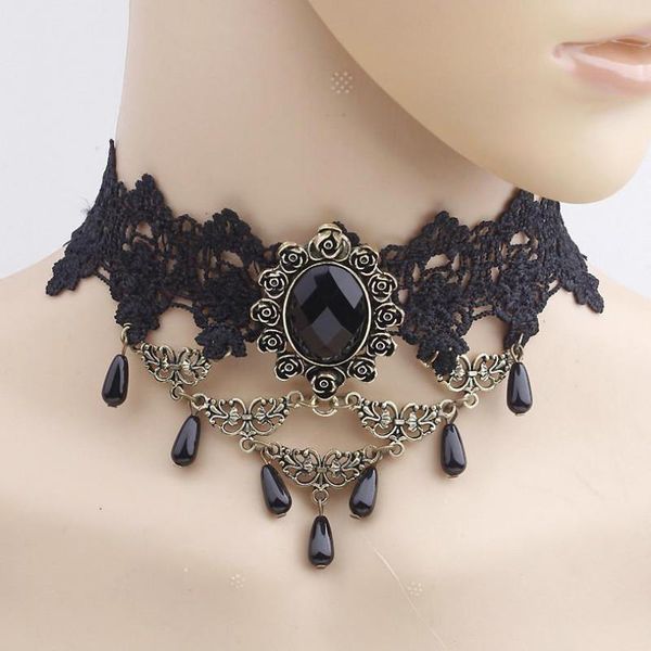 chokers vintage lace necklace for women necklaces & pendants jewelry european american water drops exaggerated charms neckalce, Golden;silver
chokers vintage lace necklace for women necklaces & pendants jewelry european american water drops exaggerated charms neckalce, Golden;silver
