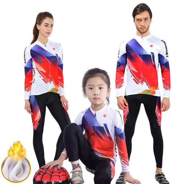 racing sets parent- child cycling men winter thermal fleece bicycle jersey women mtb bike uniforms kids riding sportswear suit, Black;blue
racing sets parent- child cycling men winter thermal fleece bicycle jersey women mtb bike uniforms kids riding sportswear suit, Black;blue
