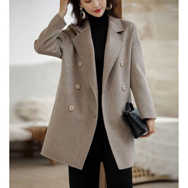 women's wool & blends autumn winter s acrylic long sleeve women coat lapel soft warm pure color fashion commuting, Black
women's wool & blends autumn winter s acrylic long sleeve women coat lapel soft warm pure color fashion commuting, Black