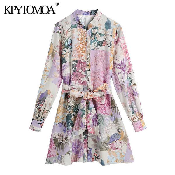 kpytomoa women chic fashion with belt floral print mini dress vintage long sleeve button-up female dresses vestidos mujer 210706, Black;gray
kpytomoa women chic fashion with belt floral print mini dress vintage long sleeve button-up female dresses vestidos mujer 210706, Black;gray