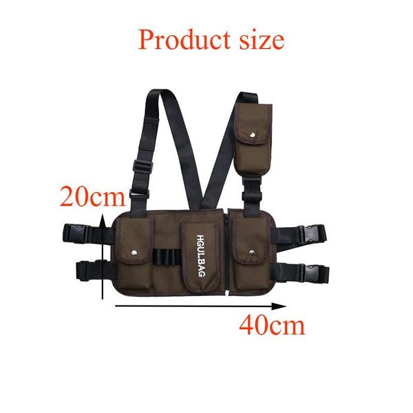 streetwear ins tactical operation hip hopshoulder bag crossbody bags of lona men osford solid chest rig hop waist support, Black;gray
streetwear ins tactical operation hip hopshoulder bag crossbody bags of lona men osford solid chest rig hop waist support, Black;gray