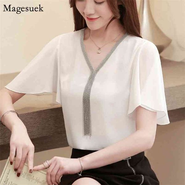 v-neck tassel solid white shirts women casual elegant chiffon blouse blusas plus size flare sleeve for summer 3897 50 210512
v-neck tassel solid white shirts women casual elegant chiffon blouse blusas plus size flare sleeve for summer 3897 50 210512