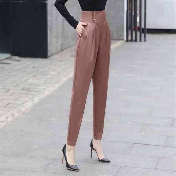 korean ol style formal women pants harem pockets high waist elegant office lady button ankle-length loose trousers m144, Black;white
korean ol style formal women pants harem pockets high waist elegant office lady button ankle-length loose trousers m144, Black;white