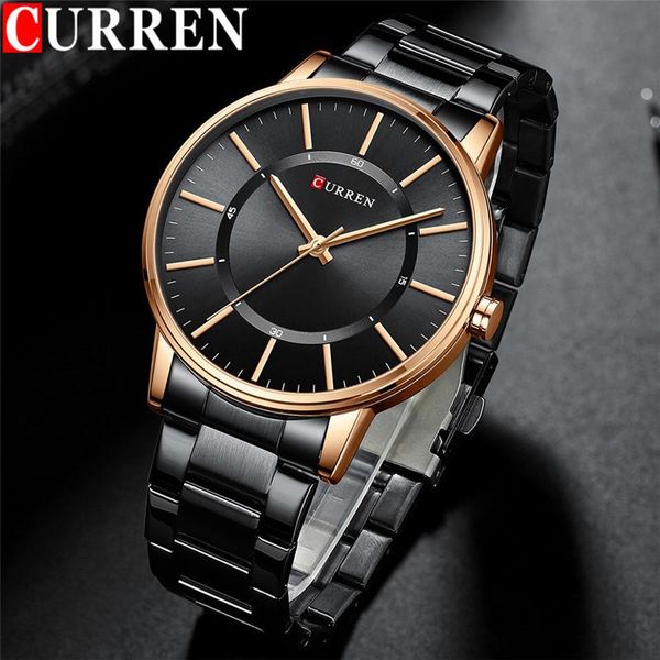 wristwatches curren sport men watch black gold military business male clock stainless steel quartz man wristwatch gift 8385, Slivery;brown
wristwatches curren sport men watch black gold military business male clock stainless steel quartz man wristwatch gift 8385, Slivery;brown